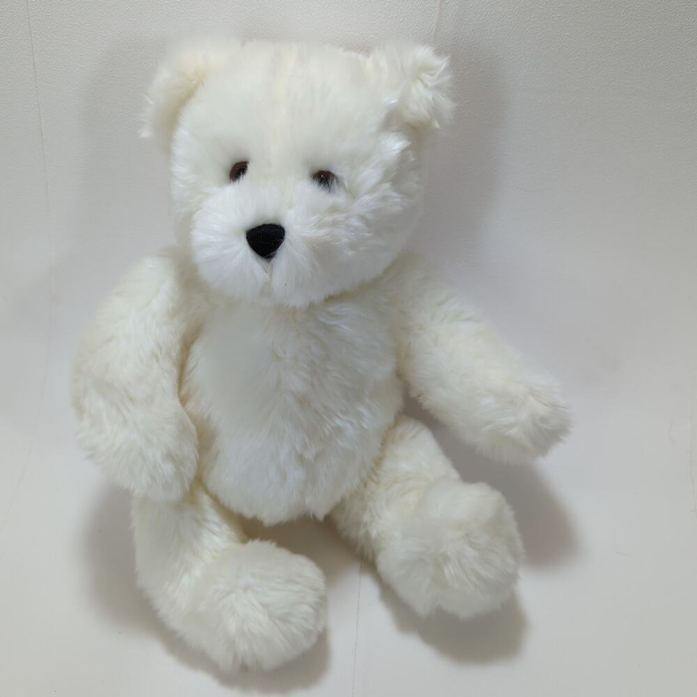 Gund Teddy Bear Plushie Stuffed Animal Off White Stuffie Soft Huggable Kids Toy